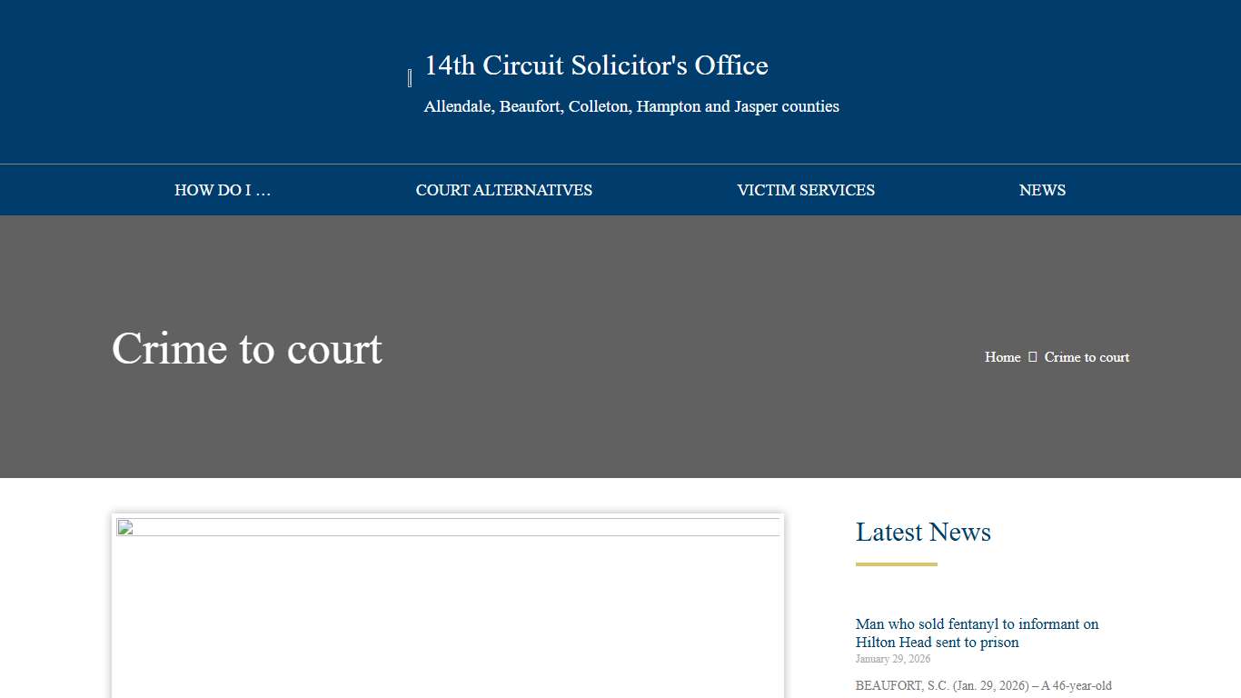 From crime to court: A guide to SC's criminal-justice system